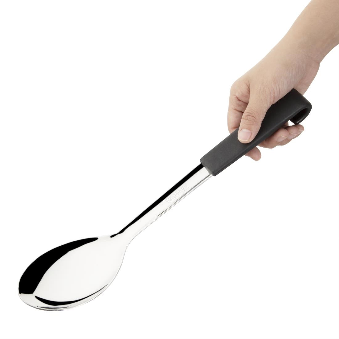 Vogue Black Handled Serving Spoon 340mm