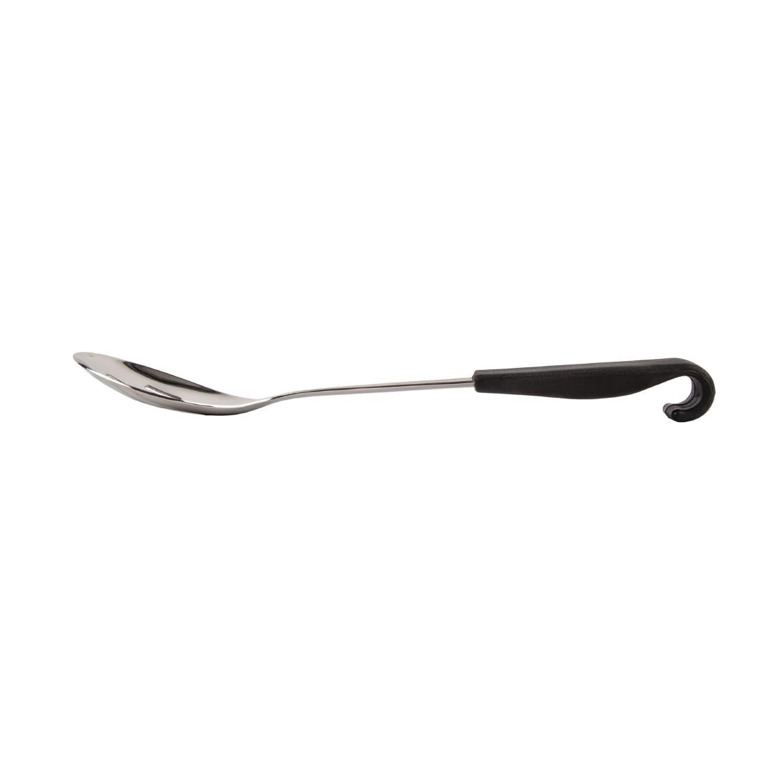 Vogue Slotted Serving Spoon Black Handle 340mm