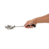 Vogue Slotted Serving Spoon Black Handle 340mm