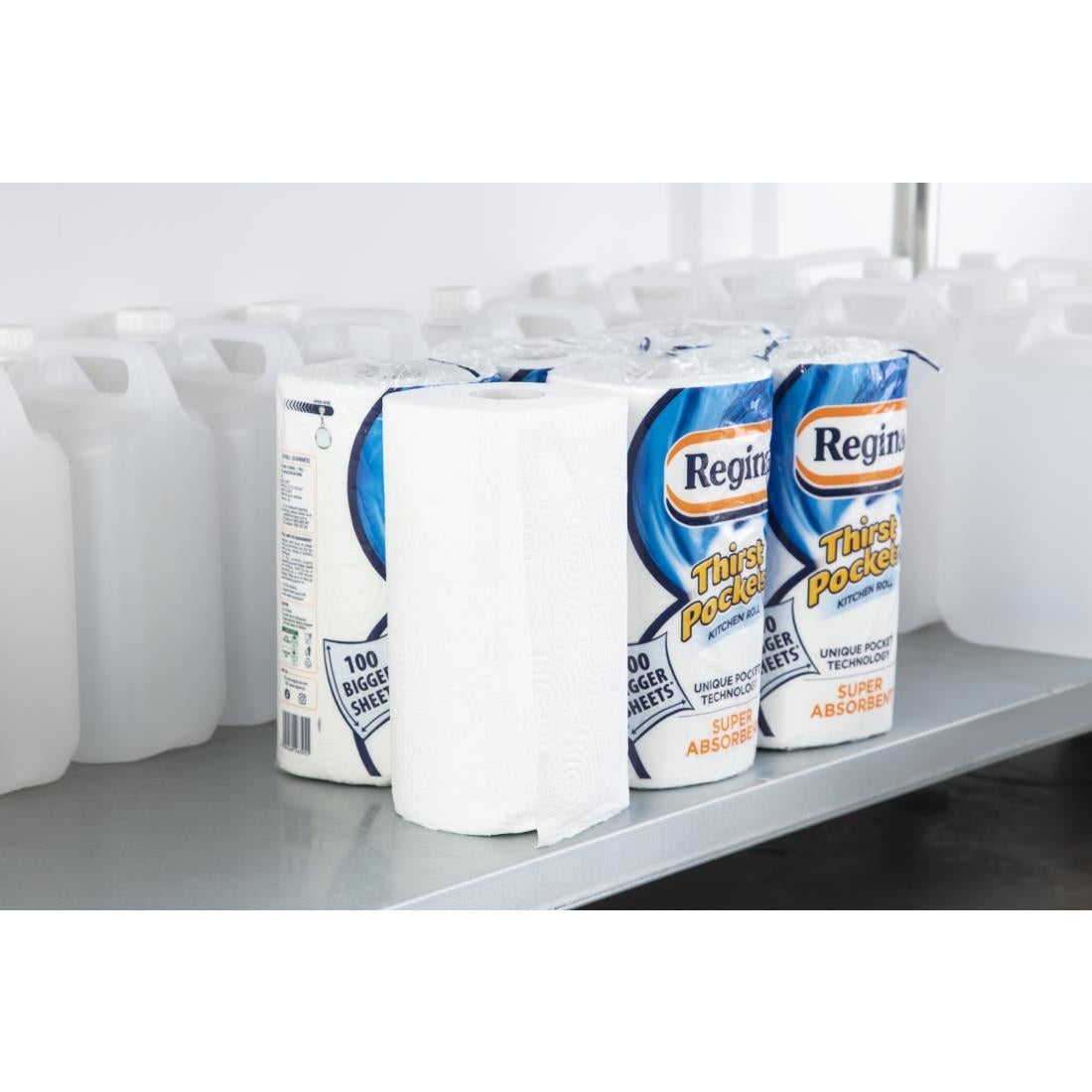 Regina Thirst Pockets Kitchen Roll White 2-Ply 22.9m (6 pack)