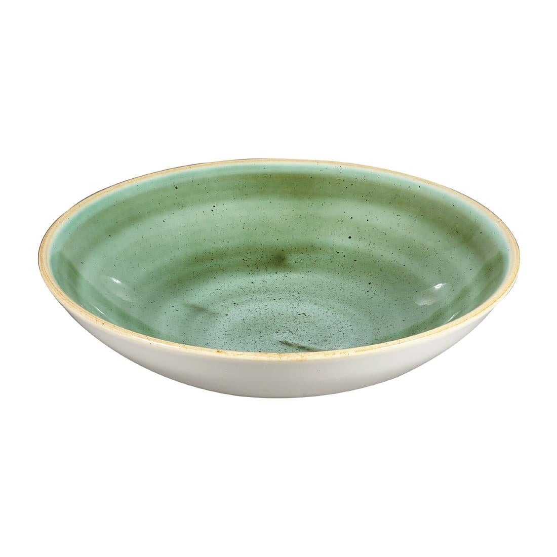Churchill Stonecast Round Coupe Bowls Samphire Green 182mm (12 Pack)