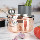 Vogue Copper Tri-Wall Saucepan 16cm