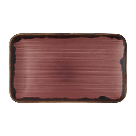 Dudson Harvest Plum Organic Rectangular Plates 270x160mm (12 Pack)
