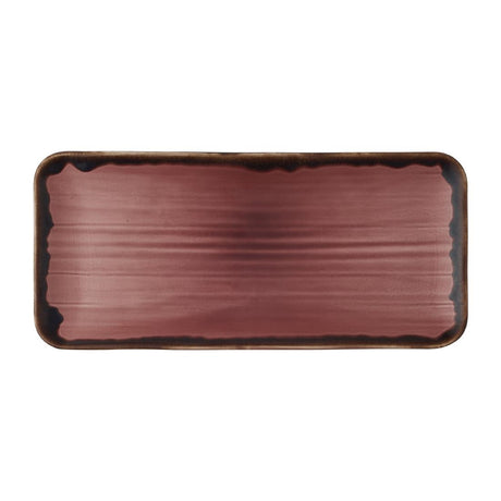 Dudson Harvest Plum Organic Coupe Rect Platter 13 3/4X6 1/4 inch (6 Pack)