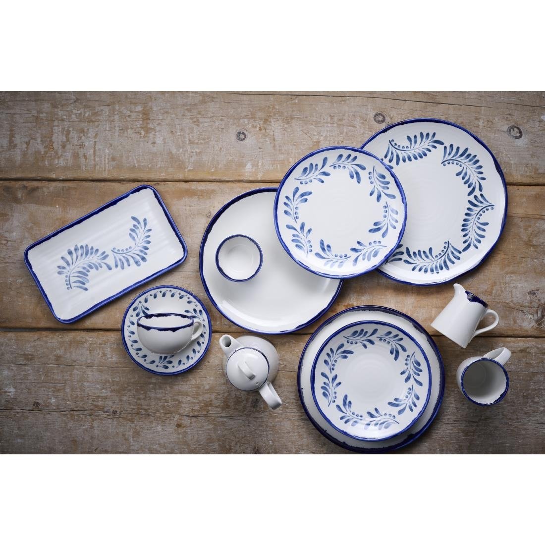 Dudson Harvest Mediterranean Organic Coupe Plates 11.4 inch (12 Pack)