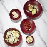 Olympia Build-a-Bowls Deep Bowls Red 110mm (12 Pack)