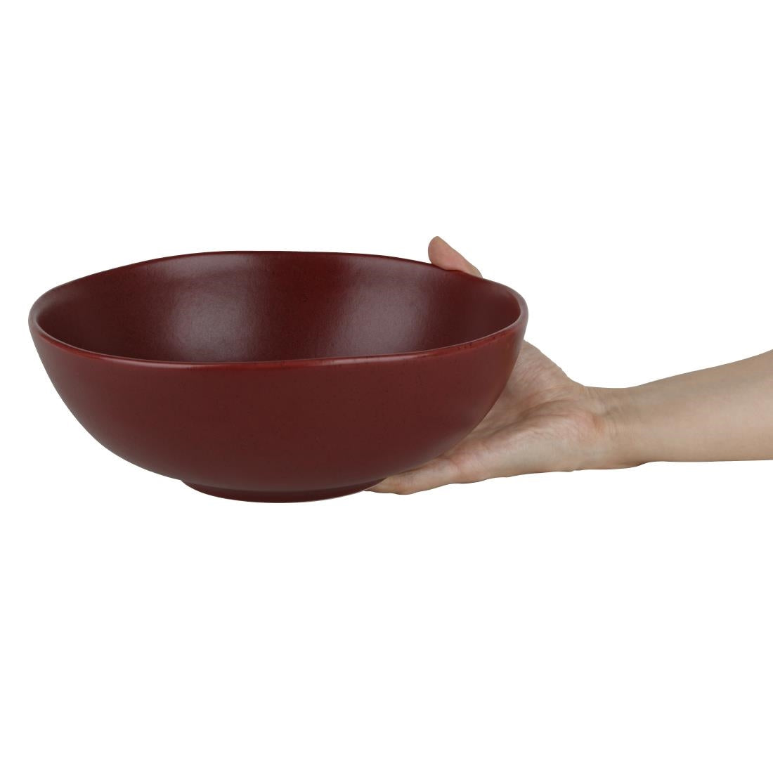 Olympia Build-a-Bowls Deep Bowls Red 225mm (4 Pack)