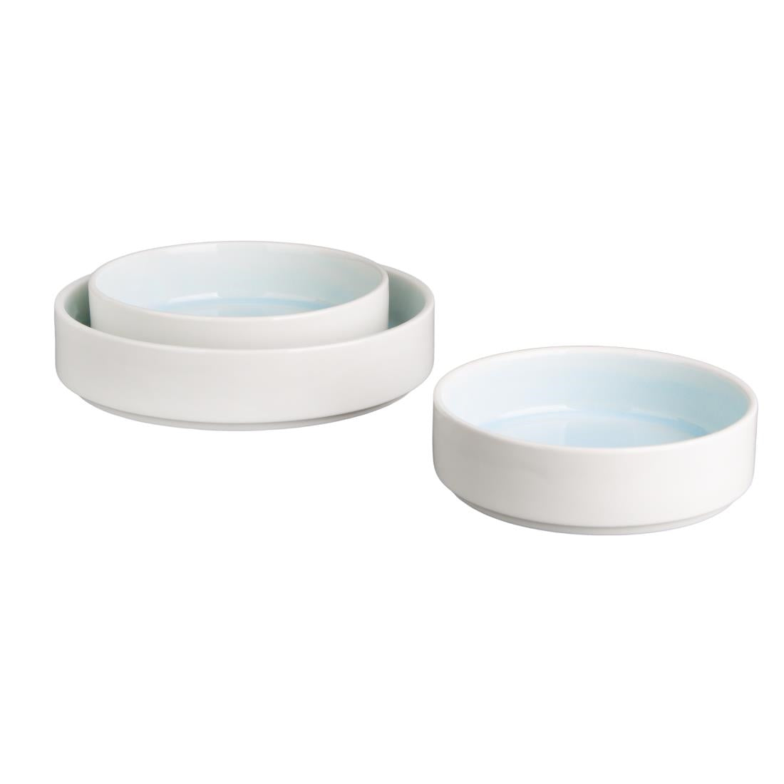 Olympia Fondant Stacking Bowls Aqua 152mm (6 Pack)