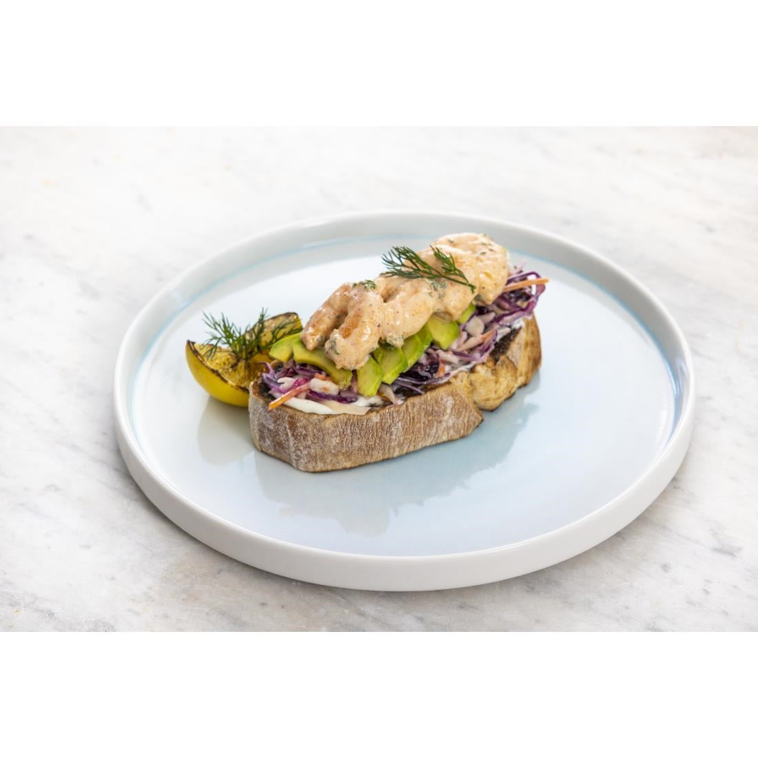 Olympia Fondant Plates Aqua 270mm (4 Pack)