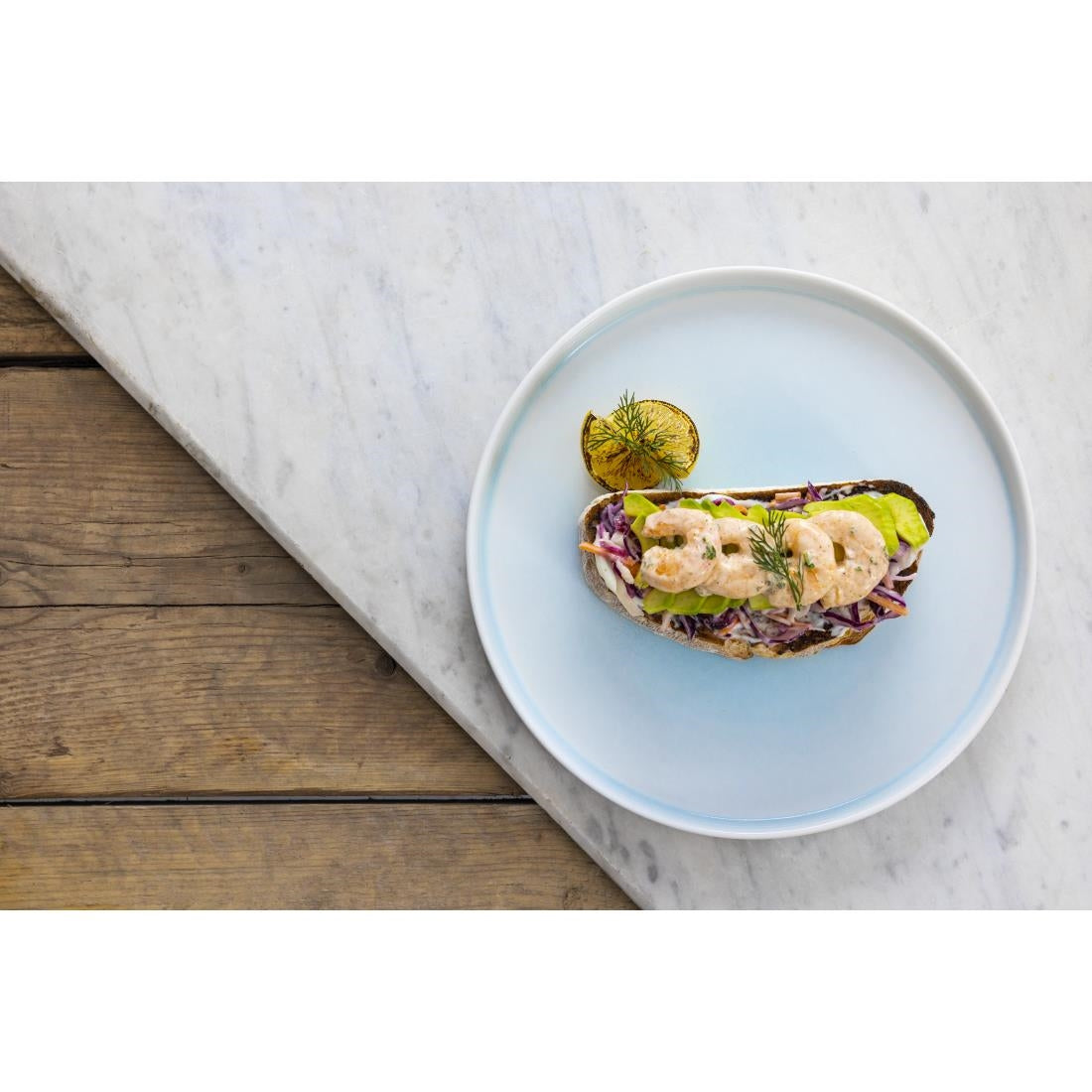 Olympia Fondant Plates Aqua 270mm (4 Pack)