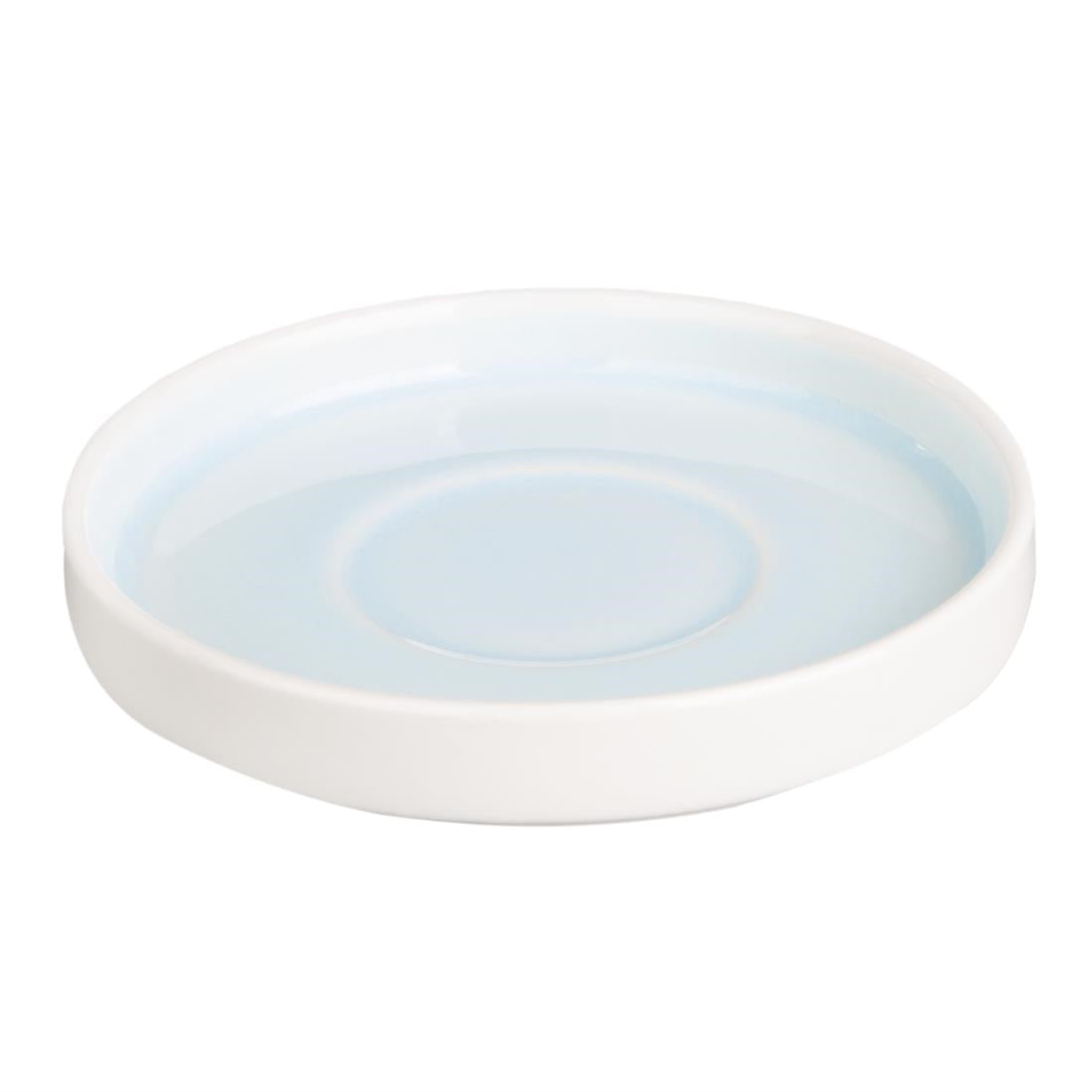 Olympia Fondant Saucers Aqua 136mm (6 Pack)