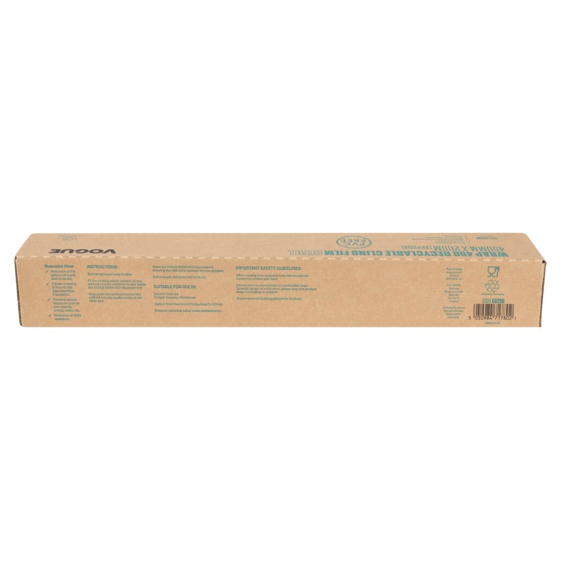 Vogue Wrap450 Eco Cling Film Refill 450mm x 200m (3 Pack)