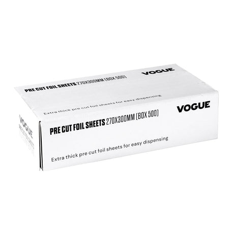 Vogue Aluminium Foil Sheets 270x300mm (500 Pack)