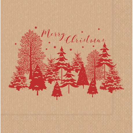 Swantex Calgary Kraft Lunch Napkins 330x330mm (1000 pack)