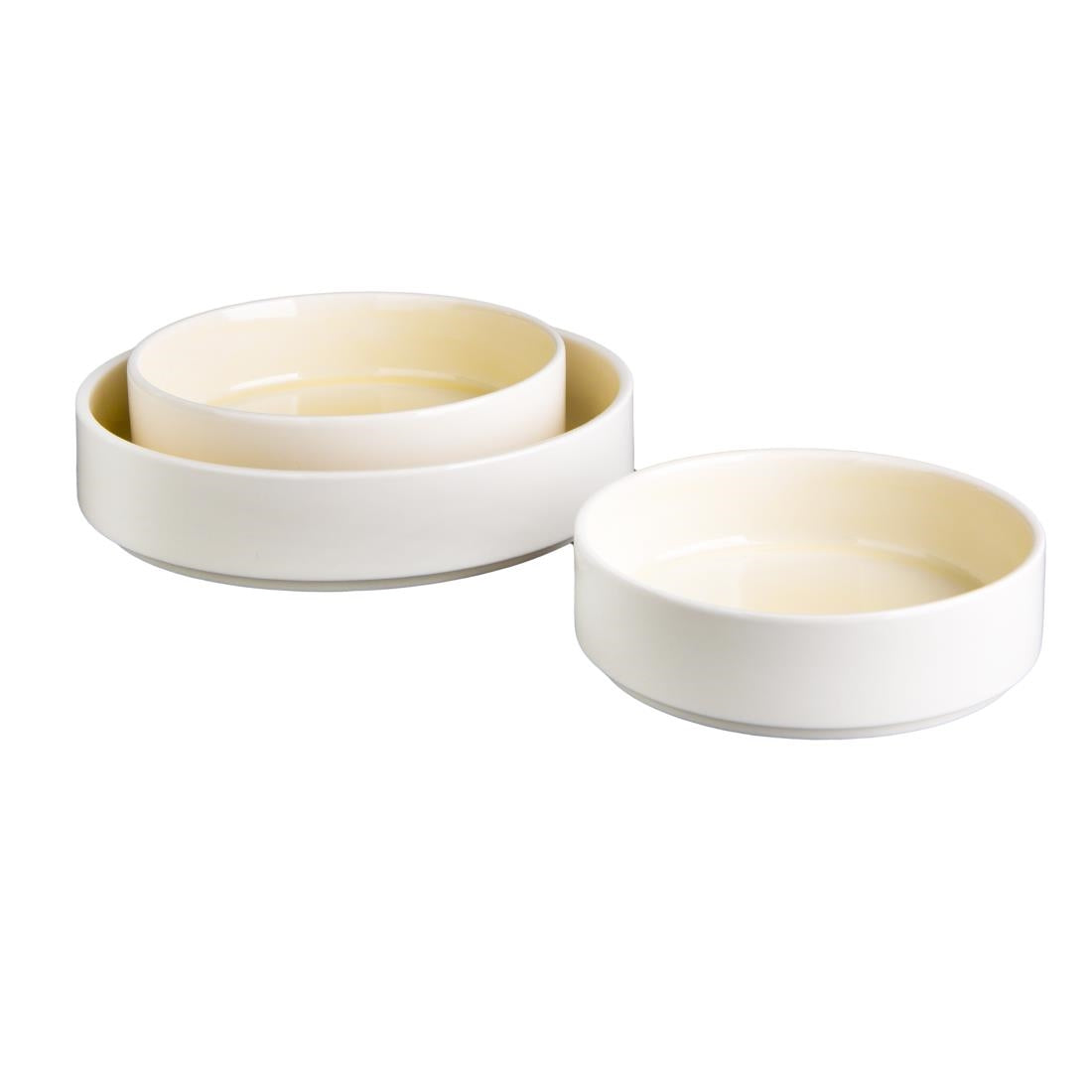 Olympia Fondant Stacking Bowls Lemon 215mm (4 Pack)