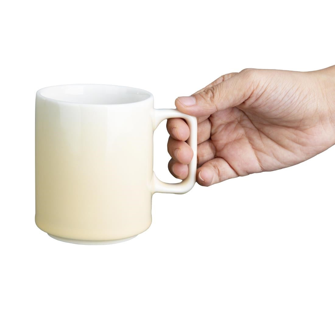 Olympia Fondant Mugs Lemon 340ml (6 Pack)