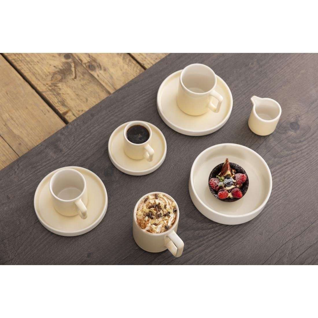 Olympia Fondant Mugs Lemon 340ml (6 Pack)