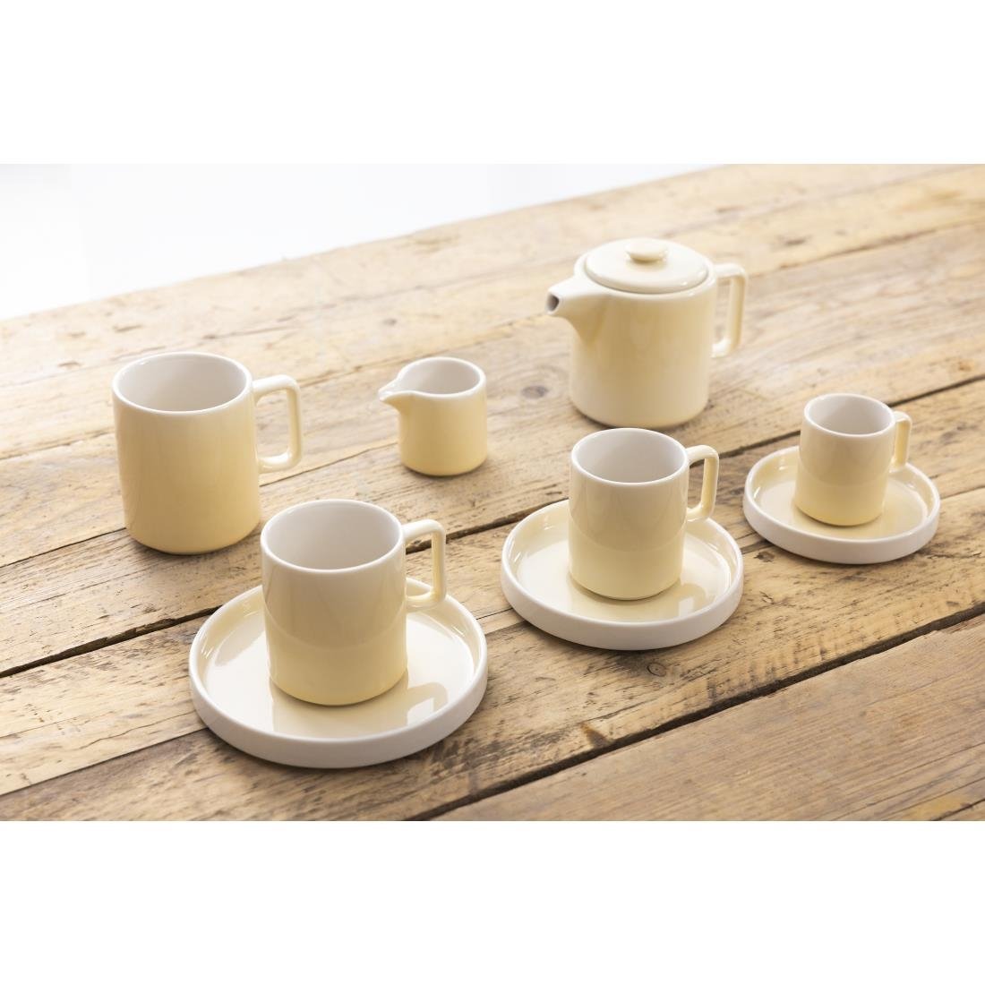 Olympia Fondant Mugs Lemon 340ml (6 Pack)
