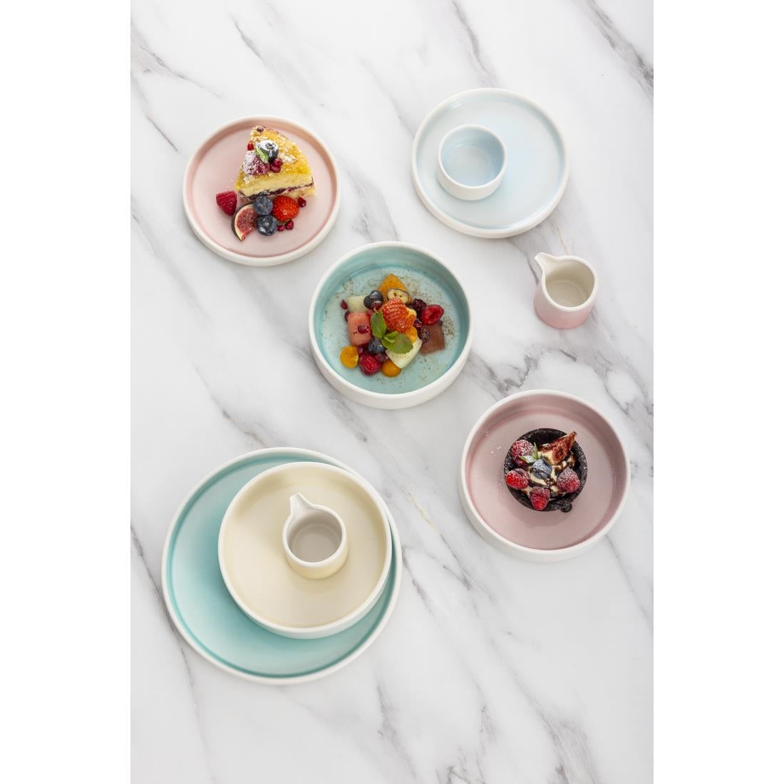 Olympia Fondant Plates Pink 215mm (6 Pack)