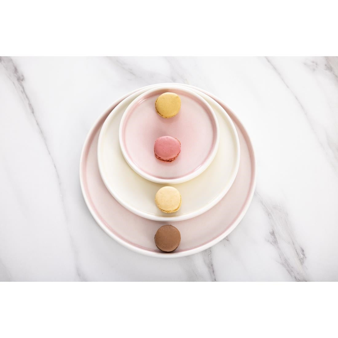 Olympia Fondant Plates Pink 156mm (6 Pack)