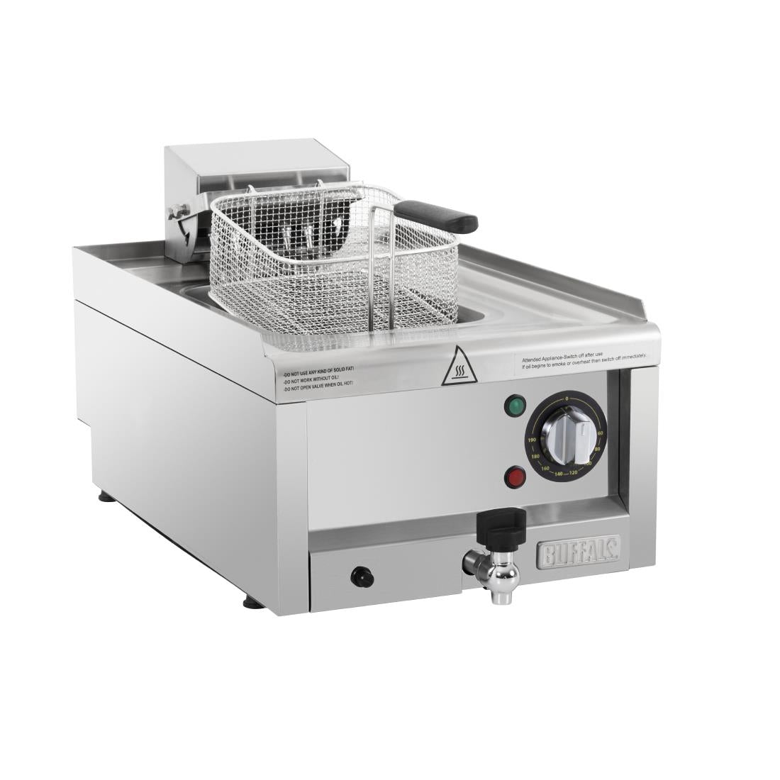 Buffalo 600 Series Single Tank Electric Fryer 8Ltr Three Phase