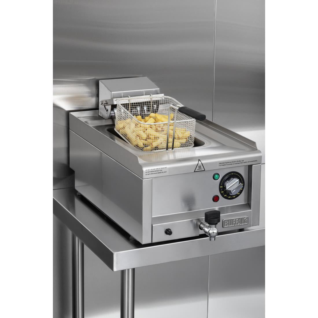 Buffalo 600 Series Single Tank Electric Fryer 8Ltr Three Phase