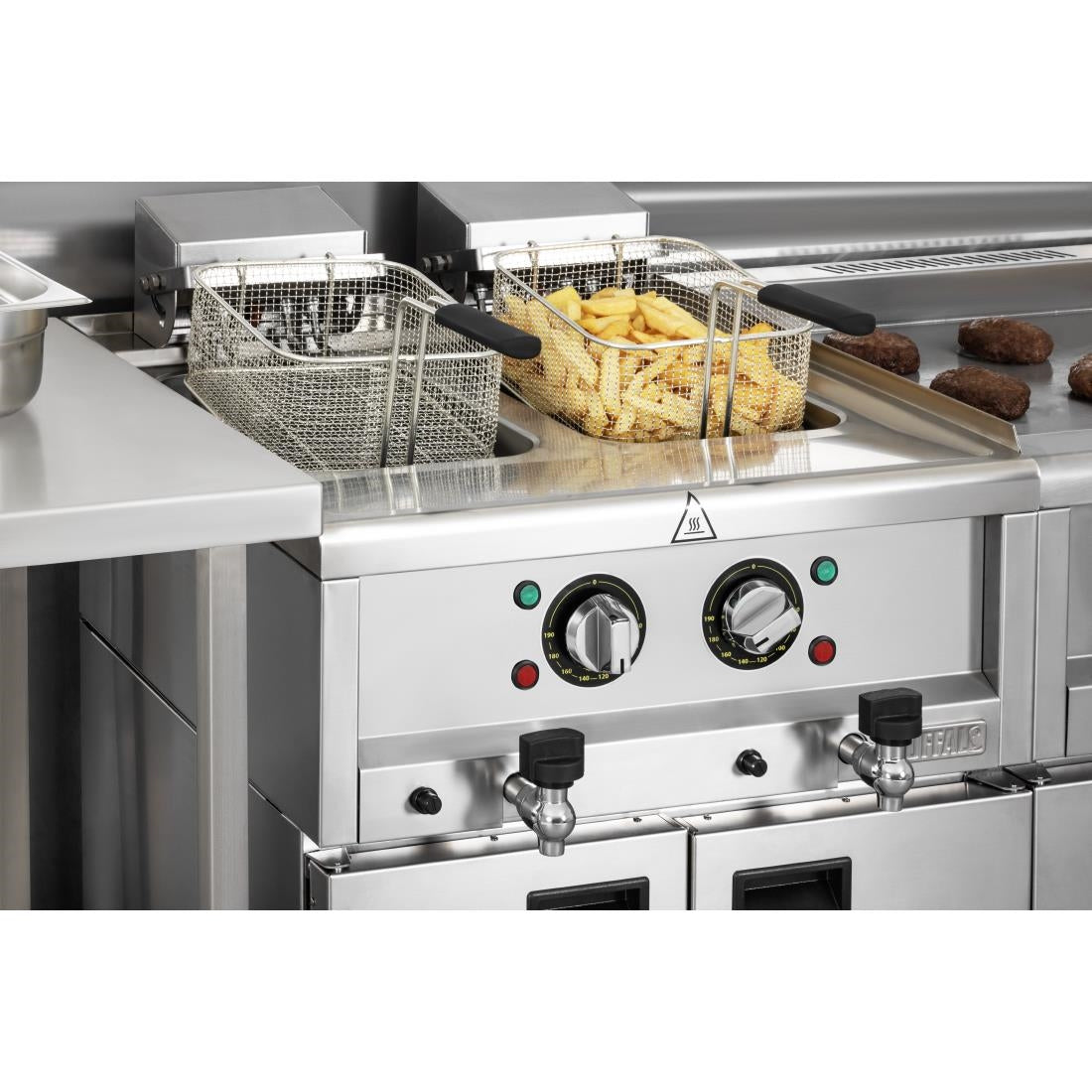 Buffalo 600 Series Twin Tank Electric Fryer 2 x 8Ltr