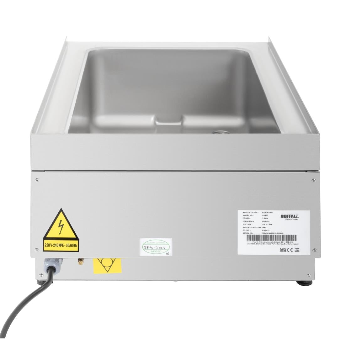 Buffalo 600 Series Bain Marie