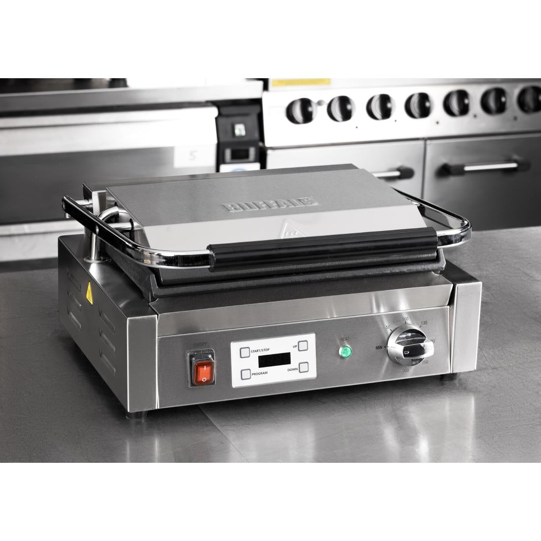 Buffalo Extra Large Contact Grill Single Flat Plate