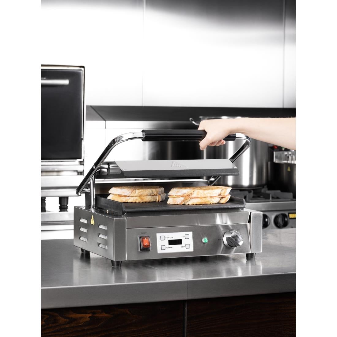 Buffalo Extra Large Contact Grill Single Flat Plate