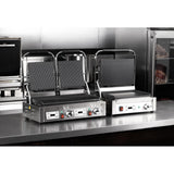 Buffalo Double Contact Grill Ribbed Plates