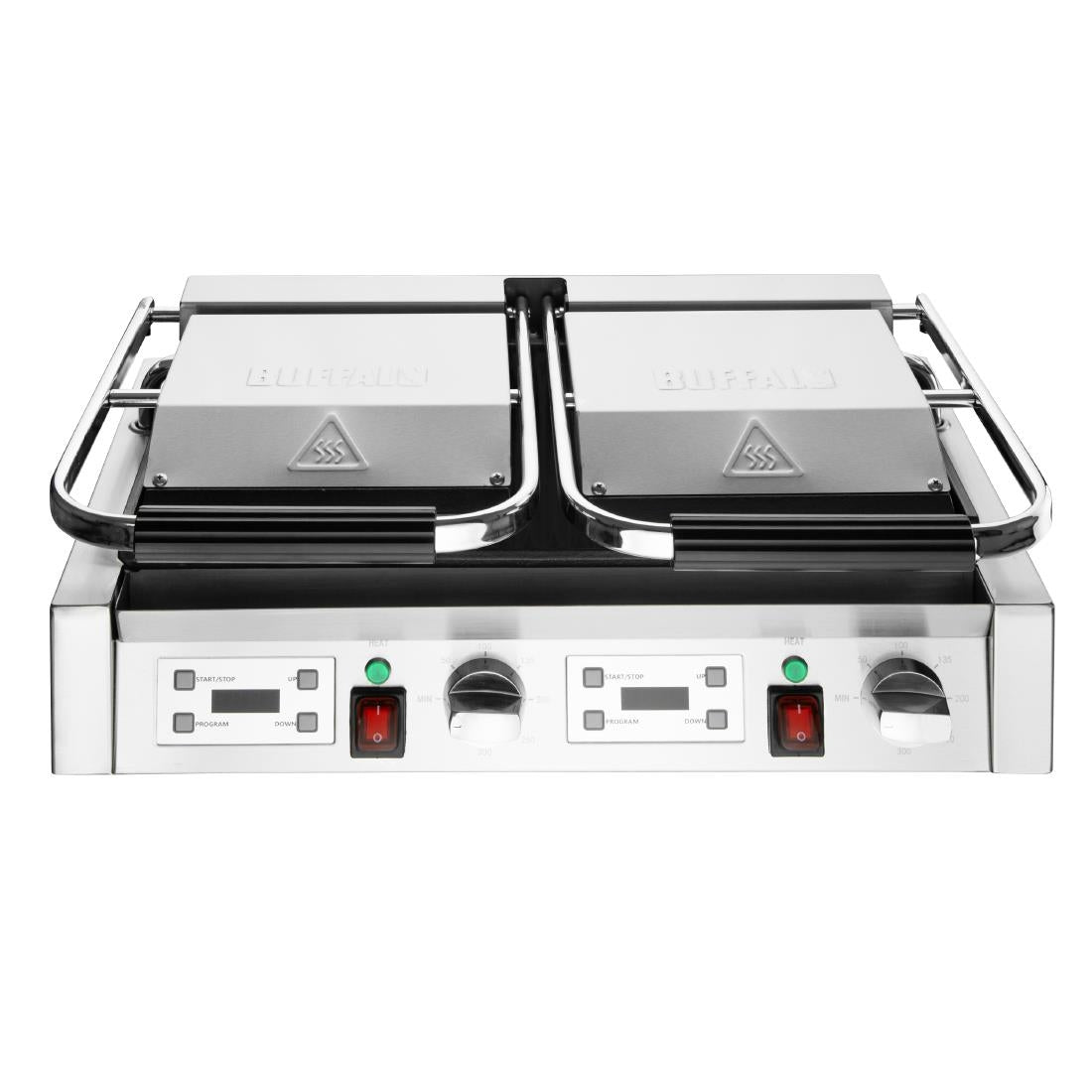 Buffalo Double Contact Grill Ribbed Plates