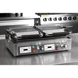 Buffalo Double Contact Grill Ribbed Plates