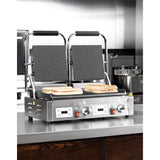 Buffalo Double Contact Grill Ribbed Plates