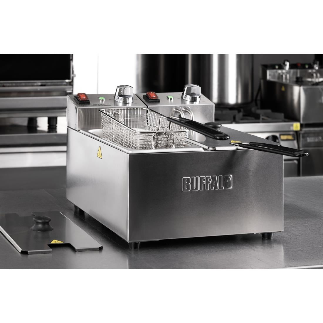 Buffalo Countertop Electric Fryer 2x3Ltr