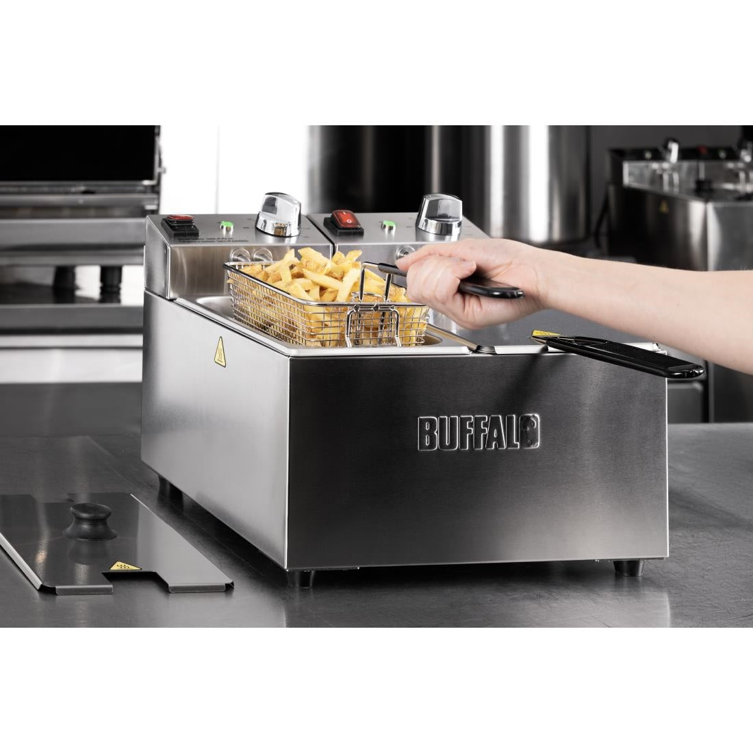 Buffalo Countertop Electric Fryer 2x3Ltr