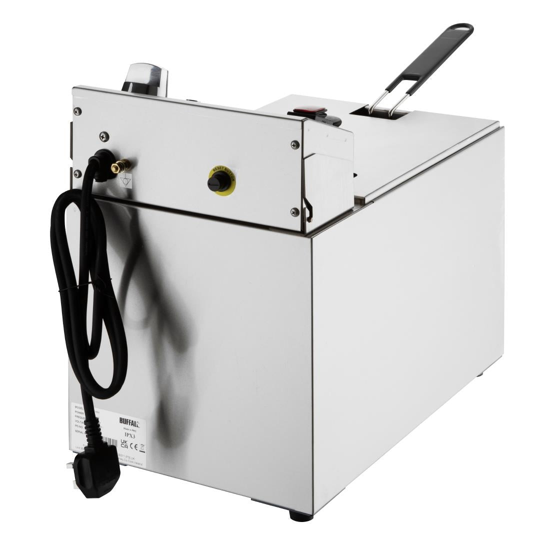 Buffalo Countertop Electric Fryer with Timer 8Ltr