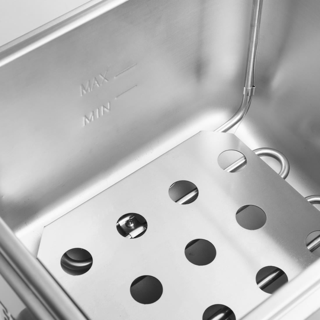 Buffalo Countertop Electric Fryer with Timer 2x8Ltr