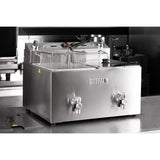 Buffalo Countertop Electric Fryer with Timer 2x8Ltr
