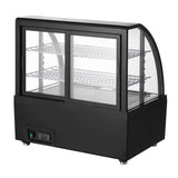Polar C-Series Countertop Display Fridge Black 100Ltr