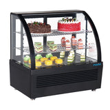 Polar C-Series Countertop Display Fridge Black 100Ltr