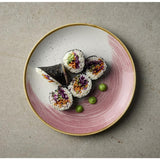 Churchill Stonecast Accents Evolve Coupe Plates Petal Pink 260mm (12 Pack)