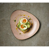 Churchill Stonecast Raw Terracotta Lotus Plates 229mm (12 Pack)