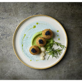 Churchill Homespun Accents Walled Plates Aquamarine 260mm (6 Pack)