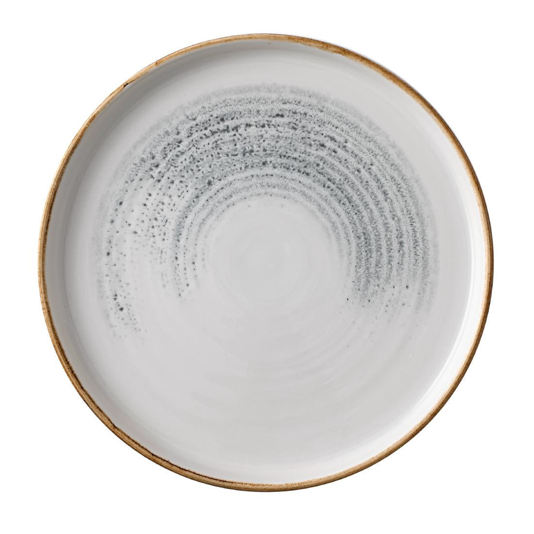 Churchill Homespun Accents Jasper Grey Walled Plates 220mm (6 Pack)