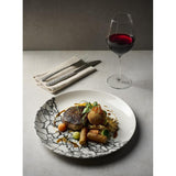 Churchill Kintsugi Accents Quartz Black Evolve Coupe Plates 288mm (12 Pack)