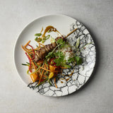 Churchill Kintsugi Accents Quartz Black Evolve Coupe Plates 220mm (12 Pack)