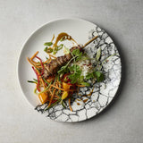 Churchill Kintsugi Accents Quartz Black Evolve Coupe Plates 165mm (12 Pack)