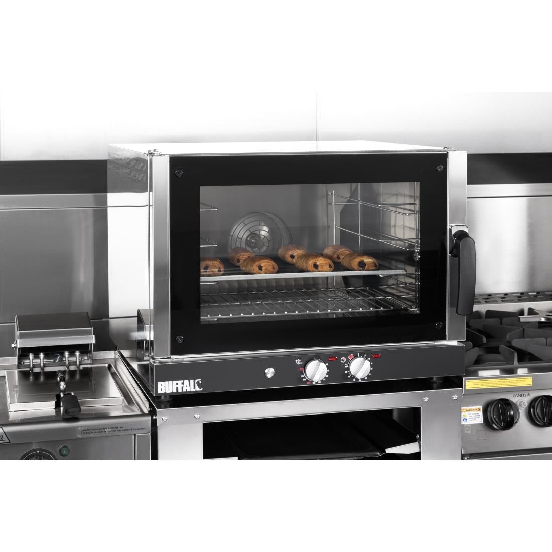 Buffalo Convection Oven with Humidity 4x GN 1/1 Single Phase