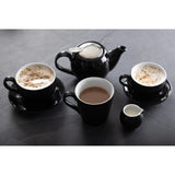 Olympia Cafe Milk Jugs Black 70ml (6 Pack)